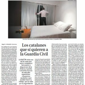 Los catalanes que sí quieren a la Guardia Civil