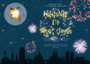 La Guardia Civil de la VII Zona de Cataluña felicita la Noche de Sant Joan