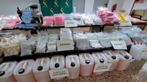 Golpe al narcotráfico con la mayor aprehensión de drogas sintéticas en la historia de España