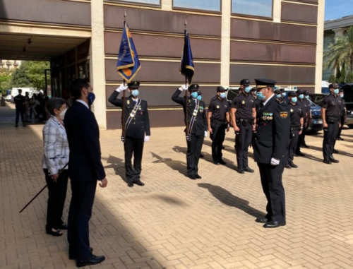 El presidente de la FNHGC, Eduardo Montolio, distinguido por la Jefatura Superior por el apoyo de la entidad a la Policía Nacional (27 de septiembre de 2021)