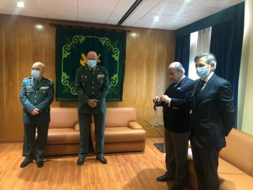 La FNHGC otorga su Insignia de Oro al general Pedro Garrido, jefe de la 7ª Zona de la Guardia Civil (9 de febrero de 2021)