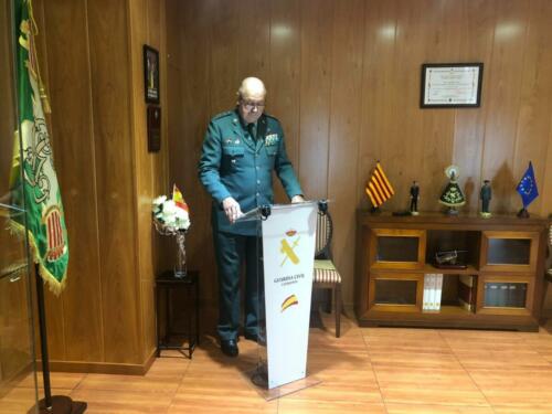 La FNHGC otorga su Insignia de Oro al general Pedro Garrido, jefe de la 7ª Zona de la Guardia Civil (9 de febrero de 2021)