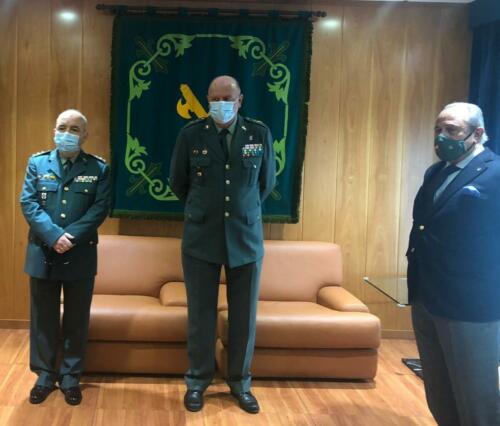 La FNHGC otorga su Insignia de Oro al general Pedro Garrido, jefe de la 7ª Zona de la Guardia Civil (9 de febrero de 2021)