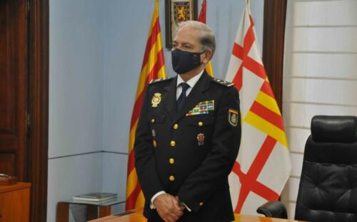 El jefe superior de Policía de Cataluña, José Antonio Togores, Insignia de Oro de la FNHGC (11 de febrero de 2021)